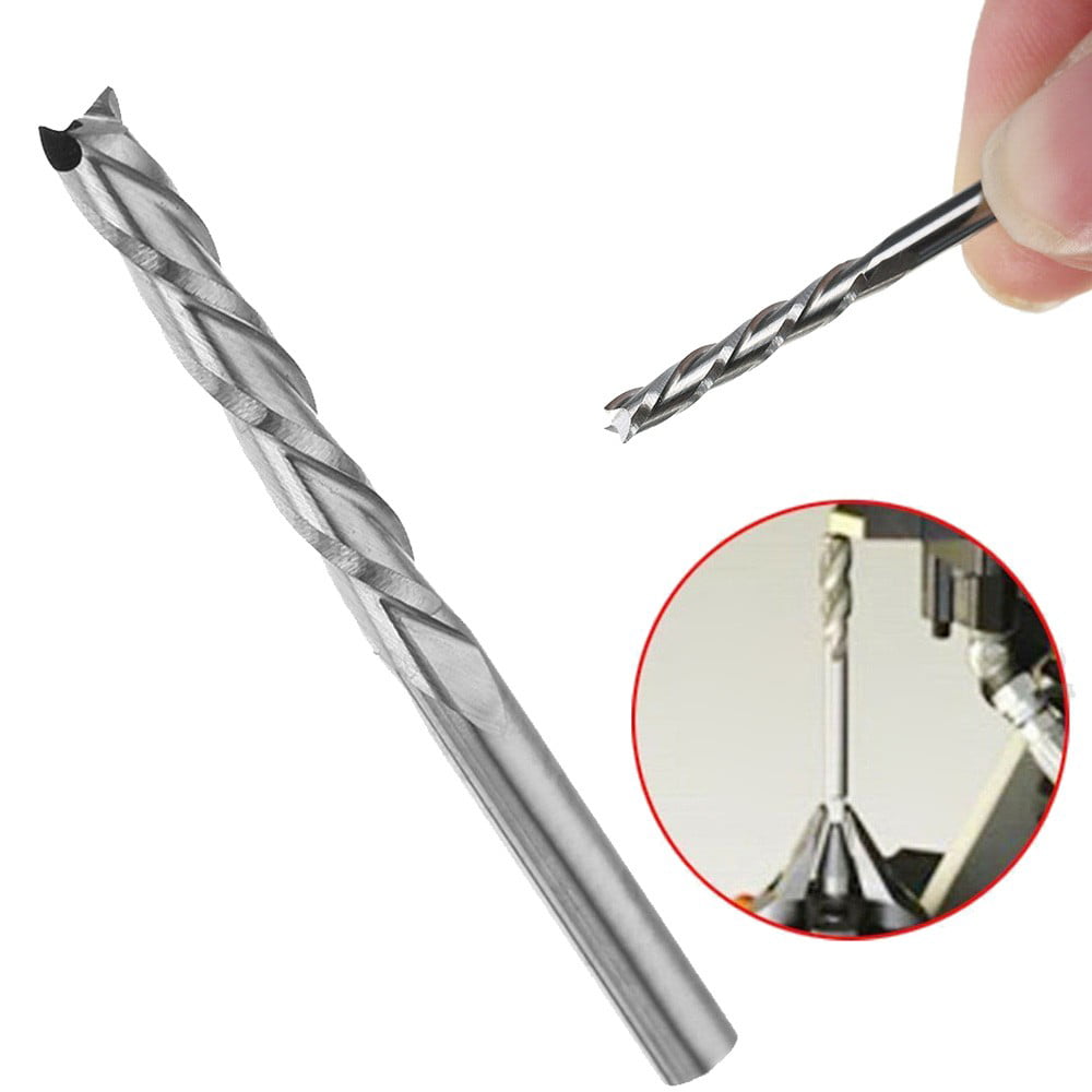Firm Practical Reliable Durable Spiral CNC Router Bit End Mill Bit for Engraving Drilling 