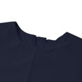 thumbnail image 6 of IROINNID Maxi Dress for Women The Winter Plus Size Round Neck Loose Sexy Long Sleeve Solid Dress Reduced,Blue, 6 of 8