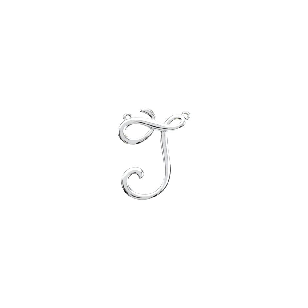 Jewels By Lux Sterling SilverE Script Initial