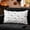 White, variant on Halloween Ghost Lumbar Throw Pillow Cover, Cute Tufted Knit Decorative Cushion Case for Sofa Couch, Spooky Soft Plush Fuzzy Fall Holiday Home Decor, 12x20 Inch, Beige