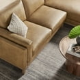 thumbnail image 6 of Modway Roscoe Right-Facing Vegan Leather Sectional Sofa with Chaise in Brown, 6 of 7