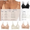 thumbnail image 4 of Byworldtasic Womens Seamless Wireless Bra Scalloped Edge No‑Show Bralette Adjustable Thin Straps Soft Everyday Bra, 4 of 8