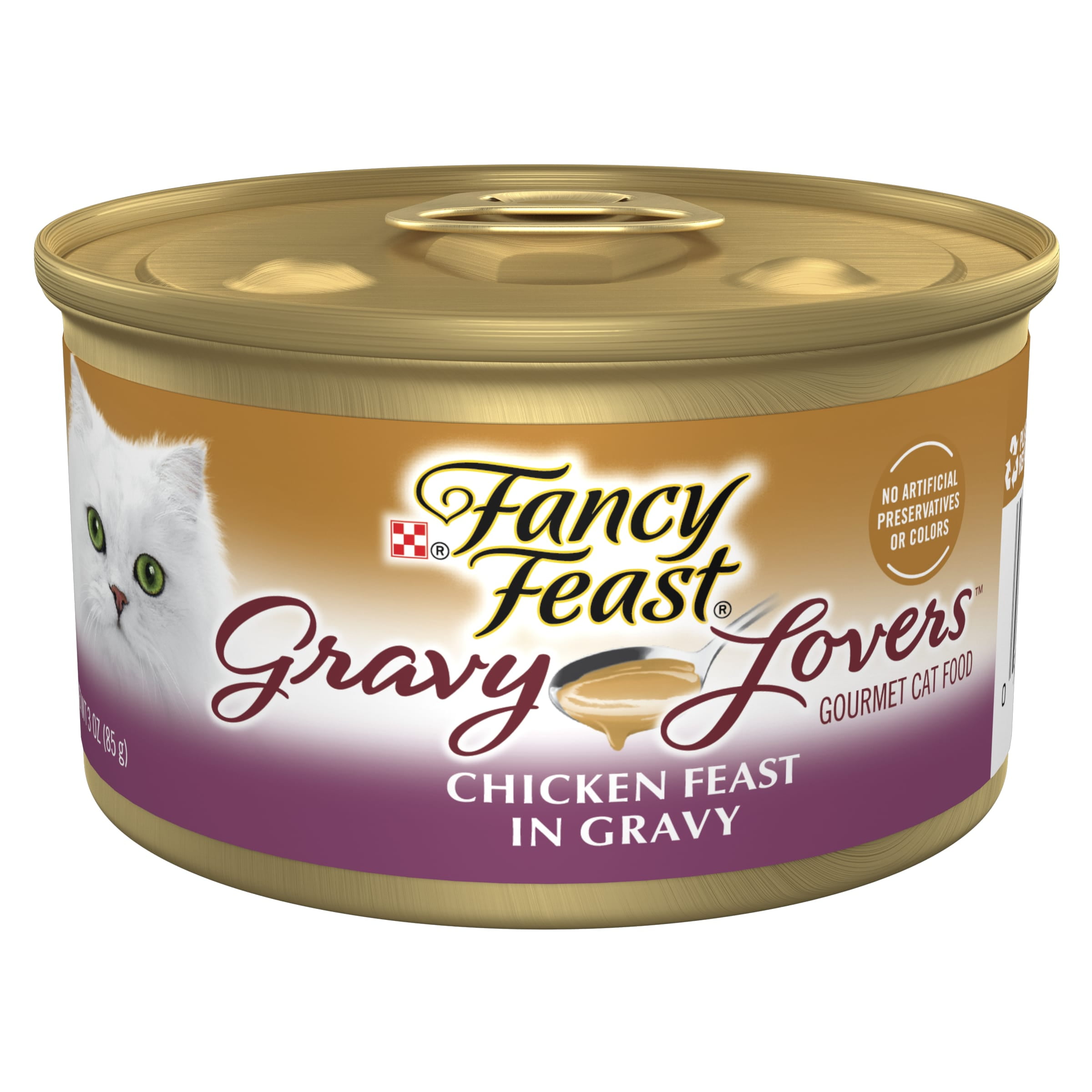 Purina Fancy Feast Gravy Lovers Wet Cat Food for Adult Cats Kittens Soft Chicken 3 oz Cans 24 Pack