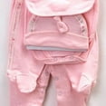 thumbnail image 4 of Taybagh Baby Girl Outfits Summer 6 Piece Newborn Girl Clothes Baby Cotton Set Going Home Outfit Clothes Pink 0-9 Months, 4 of 6