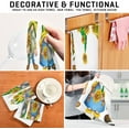 thumbnail image 7 of Soft Absorbent Reusable Kitchen Towels, Set of 4|28x18 in, Watercolor Gnome in Hat with Sunflower Dining Kitchen Living Room Tea Towels Dish Towels Decorative Towels, 7 of 7