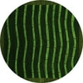 thumbnail image 1 of Ahgly Company Indoor Round Abstract Green Modern Area Rugs, 3' Round, 1 of 4