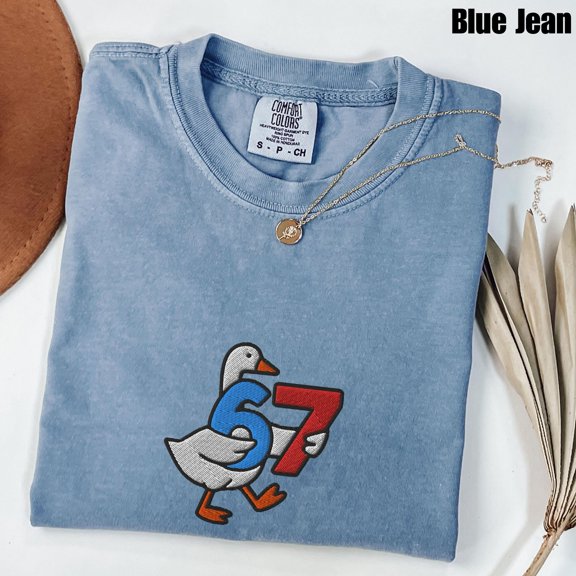 Embroidered 67 Meme Shirt, Six Seven Tshirt,