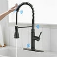 thumbnail image 3 of Touch Kitchen Faucet Brushed Kitchen Faucets with Pull Down Sprayer, Kitchen Sink Faucet, Touch Faucet for Kitchen Sink, Stainless Steel, 3 of 6