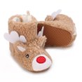 thumbnail image 5 of JYYYBF Winter Warm Christmas Shoes Newborn Baby Soft Sole Cartoon Elk Non-Slip Boots Prewalker Crib Shoes for Girls Boys, 5 of 6