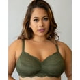 thumbnail image 2 of Luxe Lace Wireless Bralette - Olive Night, 2 of 6