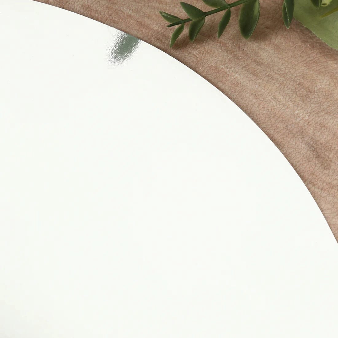 50 Silver Disposable 13 in Round Cardboard Paper Table Placemats Wedding Party Supplies
