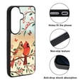 thumbnail image 2 of WIRESTER Shockproof Soft Rubber Cover Case for Samsung Galaxy S26 6.3" 2026, Red Cardinal Lovebird, 2 of 5