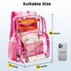 thumbnail image 2 of Mochila Vorspack de PVC transparente, resistente, rosa, 2 of 6