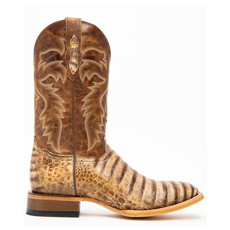 Men's caiman belly boots top