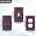 thumbnail image 7 of Yayeee Duplex Wall Plate 1-Gang 4.5"x2.7" Home Receptacle Light Switch Decorative Outlet Cover, Red Geometric Eagle, 7 of 7