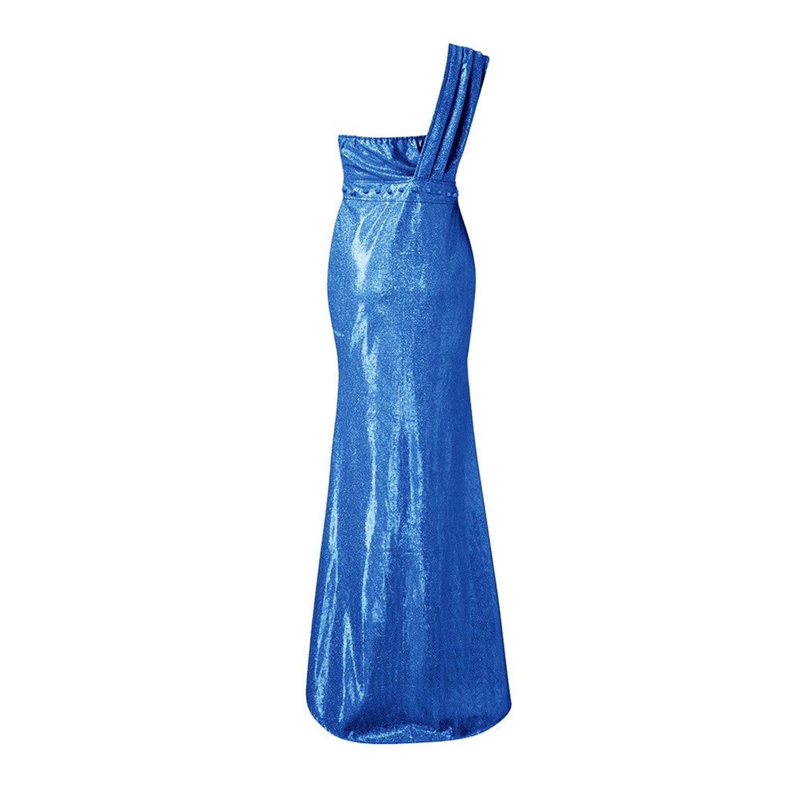 Wedding Guest Dresses,Prom Dresses Dress Sequin Long Prom Neck Sexy V Ball Gown Gold Party Women Bridesmaid Evening Women's Dress Maxi Dresses,Formal Dresses,Graduation Dress Blue Dress L