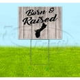 thumbnail image 1 of Born & Raised Guam (18" x 24") Yard Sign, Includes Metal Step Stake, 1 of 6