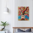 thumbnail image 4 of Acheng Wall Art Decor Print Hedgehog with Apple Tree Canvas Wall Art Wildlife Canvas Print Wall Decorations for Bedroom 12x16 in, 4 of 5