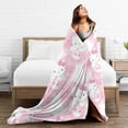 thumbnail image 5 of Hello Kitty Throw Blanket, Cozy Flannel Blankets For Boys Girls, Super Soft Warm Blanket For Couch Sofa Bed, 5 of 9