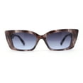 thumbnail image 2 of Womens Mod Squared Cat Eye Designer Fashion Sunglasses Slate Tortoise - Smoke, 2 of 4