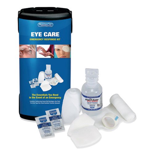 First Responder Eye Care First Aid Kit, Plastic Case | Bundle of 2 Each