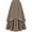 Brown, variant on Vintage Skirts for Women Victorian Renaissance Tiered Long Skirts High Waisted Asymmetrical Ruffle A Line Skirt
