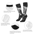 thumbnail image 3 of Fotbe Geometric Bull Design Calcetas Divertidas Estampadas para Hombre y Mujer, Calcetas de Algodón hasta la Rodilla para Caminar, Correr, Enfermería y Embarazo, 3 of 6