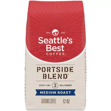 Arabica Beans Portside Blend, Medium Roast, Ground Coffee, 12 oz