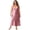 Pink, variant on Women's Plus Size Slip Dress, Solid Color Casual Spaghetti Strap Loose Fit Dress, Vintage Cotton Linen Dress for Daily Wear and Summer,Black,2XL