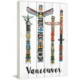 thumbnail image 2 of Marmont Hill "Vancouver Totems" by Molly Rosner Painting Print on White Wood, 2 of 7