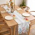 thumbnail image 3 of Gnomes Easter Table Runner - 90 Inch Long, Kitchen Dining Table Runner Dresser Scarves, Eucalyptus Spring Floral Eggs Leaves Wooden Farmhouse Decor for Coffee Tables Wedding Party Banquet, 3 of 8