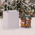 thumbnail image 5 of 1 ~ 6 piezas de adornos navideños con luz nocturna LED 2024, escultura luminosa de castillo con nieve para casa, decoración navideña para el hogar, Año Nuevo, Navidad, 5 of 5