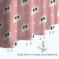 thumbnail image 6 of Pink Halloween Ghosts Shower Curtain 72"x72" ,Bathroom Decorative Shower Curtains Set with 12 Hooks,Modern Waterproof Washable Shower Curtain, 6 of 6