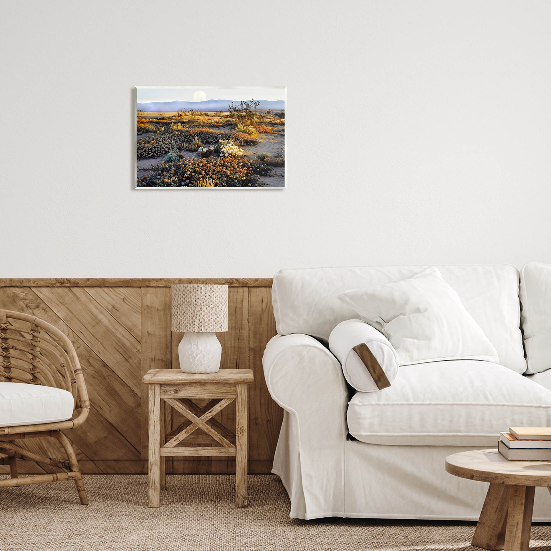 Mountain View Desert Vegetation Landscape Photograph Unframed Art Print Wall Art