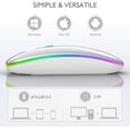 thumbnail image 3 of Mouse Inalámbrico Uplayteck LED Bluetooth Recargable Silencioso, 3 of 7