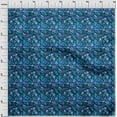 thumbnail image 4 of oneOone Viscose Jersey Medium Blue Fabric Abstracts Fabric For Sewing Printed Craft Fabric By The Yard 60 Inch Wide, 4 of 5