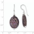 thumbnail image 2 of Beautiful Sterling Silver Dark Charoite Earrings, 2 of 2
