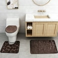 thumbnail image 4 of Yhsdtq, Value for Money,Foam Bath Mats Set, Non-Slip Bathroom Rugs, Soft Water Absorbent, Thick Machine Washable, Modern Bathroom Decor, For Home Use, Premium Toilet Mats | 100%Polyester, Coffee, 4 of 9