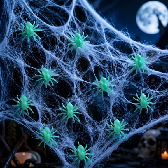 Halloween Fake Bug Decorations 10PCS, Realistic Mini Crawling Spider Insects Ornaments For Haunted House Party Scene Setup, Creepy Table Wall Window Yard Decor Props