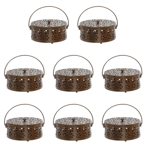 Soporte Portátil para Bobina Mosquitos Con Incienso Metal (bronce)