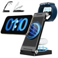 thumbnail image 1 of 2025 Estación de carga magnética inalámbrica Mag-Safe, carga máxima rápida 3 en 1 para iPhone 16 15 14 13 12 Pro Max Plus, soporte de cargador para Apple Watch Series y Air pods 3 2 Pro, regalos para, 1 of 5