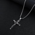 thumbnail image 4 of N XL Jewelry Cross Men s Necklace Hip Hop Long Sweater Chain Personality Retro Pendant Accessories, 4 of 5