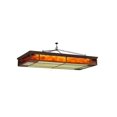 thumbnail image 3 of Meyda Tiffany 134184 Blaze 3 Light 54" Wide Flush Mount Ceiling Fixture - Red Rust, 3 of 5