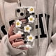 thumbnail image 2 of Cute Daisy Pattern Phone Case For iPhone 14 Pro Max Mirror Phone Cases For iPhone 15 11 12 13 Pro Max X XR XS Max Make up Cover, 2 of 4