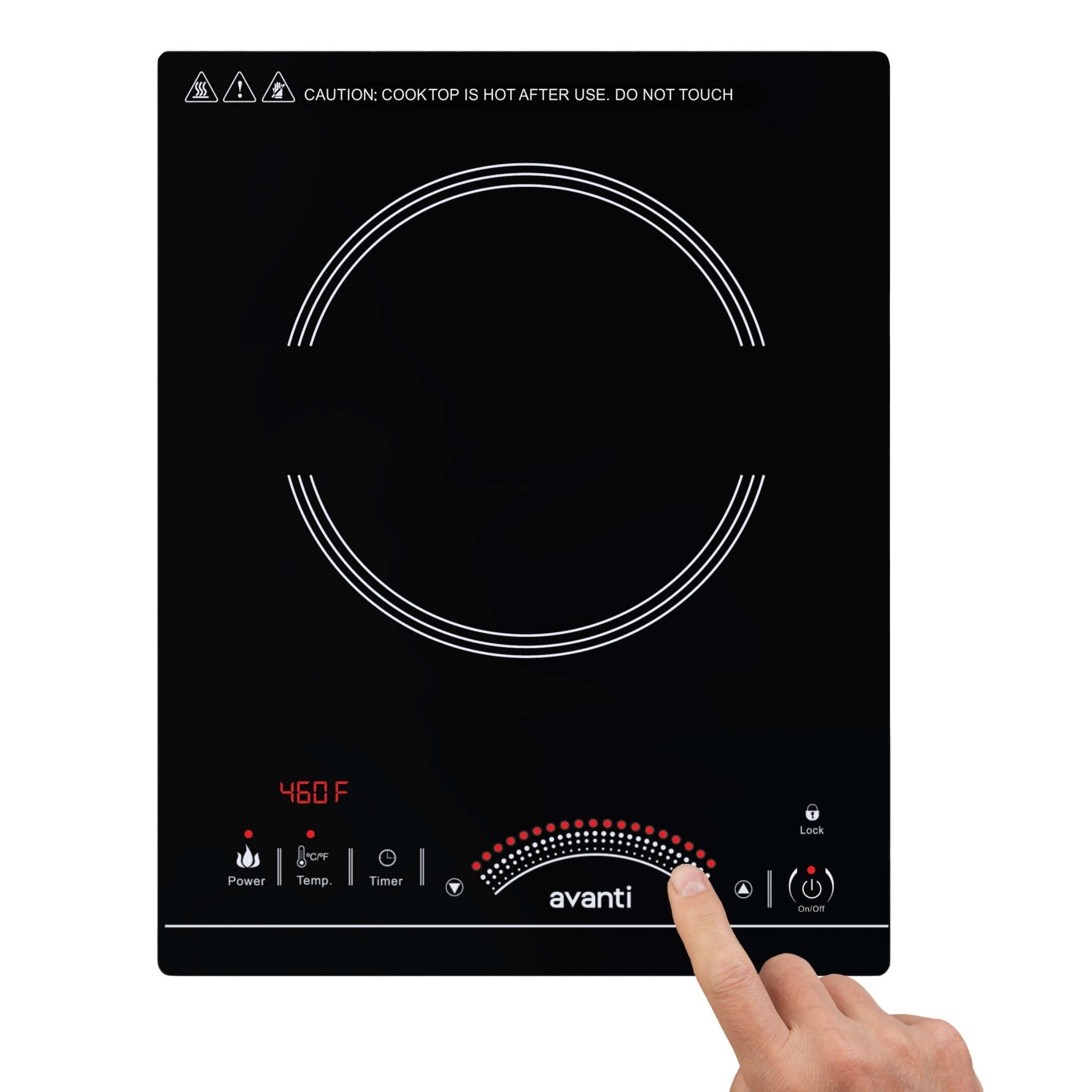 Avanti 1800W Portable Induction Cooktop, in Black (IH1800L1B-IS)