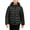 Black, variant on Puffer Zipper Jacket for Boys Girls Kids Warm Coat Padded Hooded Solid Color Outerwear with Pockets