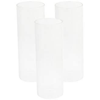 Set Of 4 Clear Glass Taper Candle Holders - 2.44" Tall For Weddings, Dining & Home Decor