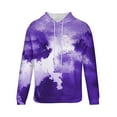 thumbnail image 5 of Tie-Dye Hoodies Sweatshirts for Men Big & Tall Pullover M-4X Plus Size Long Sleeve Hoodie Tops Casual Basic Loose Comfort Sweatshirt with Front Pocket, 5 of 5