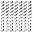 thumbnail image 1 of 70 unidades de conectores de cadena esférica plateados aptos para cadenas con cuentas de 2,4 mm, cie, 1 of 6