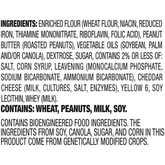 Lance Sandwich Crackers, ToastChee Peanut Butter, 10 Individual Packs, 6 Sandwiches Each (Pack of 2)